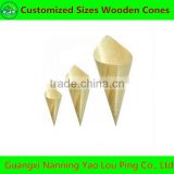 Pine wood pulp cone for food