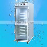 Commercial glass door mobile food warmer cart / electric food warm cart / food warmer cabinet