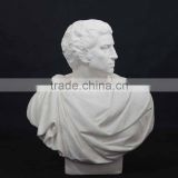 Fashion antique gypsum roman statue bust for display