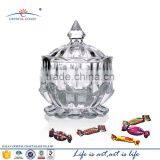 Vintage Fine Clear Lead Free Crystal Glass Sugar Bowl thumbnail-1