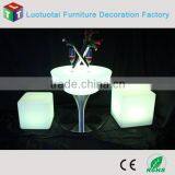 Cordless PE Led Cube/ Batter Operated Plastic 16 Color Change Light up Led Cube Chair thumbnail-4