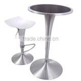 Modern Simple Lift Fashion Round High Bar Table Tempered Glass Coffee Table Home Leisure High Cocktail Table YYB090 thumbnail-5