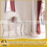 855#antique Black Glass Console Table thumbnail-1