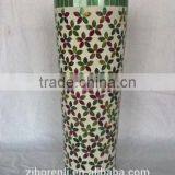 Unique Mosaic Beautiful Glass Vase Hand Made Color thumbnail-2