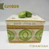 Fruit Design Ceramic Candy Jar thumbnail-1