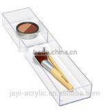 Crystal Small Stacking Acrylic Organizer Storage Tray Great for Cosmetics Jewelry Makeup thumbnail-6