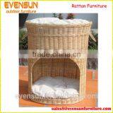 Cute Wicker Pet Bed Basket Dog Cat Beds thumbnail-1