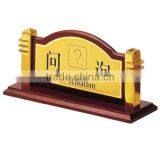 High Quality Information Table Sign Stand/ Double Side Table Hotel Sign Stand/ Table Top Sign Holder With Metal Base P-57 thumbnail-1