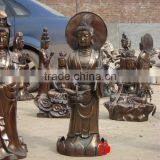 Casting Bronze Buddha Sculptures With Fish Statue thumbnail-1