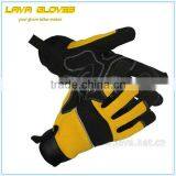 High Quality Synthetic Leather Machine Glove Safety Gloves/3 Finger Silicone Glove thumbnail-1