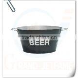 Home Decoration Outdoor Matte Gold Ice Bucket With Stand thumbnail-5