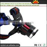 Ultra Bright Multi Function Led Headlamp 1000 Lm 4 Mode 2 in 1 Portable Securitying Headlamp thumbnail-1