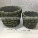 Green Colour in Simply Design Cement Flower Pot for Garden Deco thumbnail-1