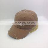 6 Panel Washed Distressed Dad Cap With Custom Logo thumbnail-3