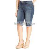 Plus Size Denim Bermuda Shorts thumbnail-1