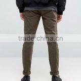 High Quality Custom Guangzhou Manufacturer OEM Cargo Pocket Styling 100% Cotton Twill Breathable Men's Slim Casual Pants thumbnail-2