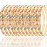 Three Tone Plated 6MM Bangle thumbnail-1