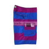 Purple Blue Color Stripe Design Board Shorts for Men thumbnail-4