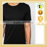 Wholesale Blank t Shirts Bamboo t Shirts Curved Hem in Bulk thumbnail-3