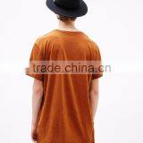 2017 New Design High Quality Cheap Orange Sport Blank t Shirt With Pocket thumbnail-2