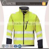 High Visibility 3m Soft Warning Softshell Workwear Reflective Safety Clothing thumbnail-1