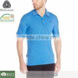 Double Collar Polo Shirt Wholesale, Striped Different Color Collar Polo Shirt, Merino Wool Two Color Polo Shirt thumbnail-2