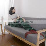 Wholesale High Quality Christmas Green Knitted Mermaid Tail Blanket for Children thumbnail-2