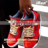 Metal Aglets Leather Sheepskin Shoelaces for Mens Fashion Plimsolls - Premium Reinforced Genuine Sheepskin Leather Laces thumbnail-5