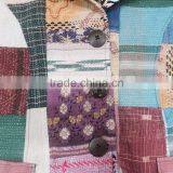 Vintage Kantha Jacket Reversible thumbnail-5