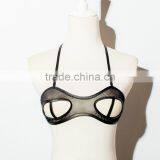 Hollow Transparent PU & Gauze Sexy Lingerie thumbnail-2