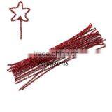 Top Quality Red Christmas Chenille Stick Pipe Cleaner Craft 30cm thumbnail-1