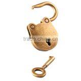 2016 3Pcs/set Antique Bronze Plated Chinese Style Vintage Padlock Jewelry Chest Box Notebook Lock Luggage Belt Padlock With Keys thumbnail-5