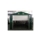 Standard Green Movable Medium Metal Car Shelter / Apex Garages For Warehouse 20x10Ft thumbnail-1