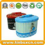 Saving Tin Box, Metal Tin Money Box,Tin Coin Bank,Tin With Lock thumbnail-3