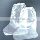 Disposable waterproof plastic PE boot cover /overboot with elastic