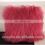 18" Mongolian Lamb Pillow thumbnail-6