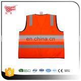 Hi Vis Pink Reflective Safety Vest With Pockets With BSCI thumbnail-2