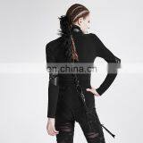 Punk Rave Gothic Military Long Sleeve Standing Collar Body T-434 thumbnail-4