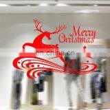 Christmas Home Decoration Supply Merry Christmas Sika Deer Christmas Tree Pattern Removable Car Wall Stickers thumbnail-1