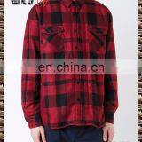Red and Black Checked Shirt From Sacai Featuring a Front Button Fastening for Men Shirt. thumbnail-1
