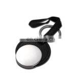 Hot Selling pu Key Chain Custom Leather Keychain With Blank Round Metal