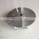 T04B 409179-0024 54,14/69,96 мм 6+6 лопастей турбо-робленый/фрезерованный/из алюминия 2618 компрессорное колесо для 409640-0001/409770-0001 thumbnail-3