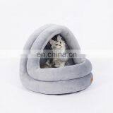 I@home Warm Washable Luxurious Villa Plush Felt Pet Bed Cat House Bed Cave thumbnail-5