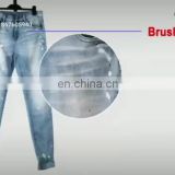 DiZNEW Super Skinny Gray Distress Splatter Paint Ripped Hole Men Jeans