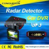 HD 1080P DVR Car Radar Detector With Hidden Car Camera Ambarella A7 Night Vision With Radar Speed Alarm