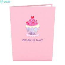 Love Cupcake 3D Folding Card Best Price Perfect Gift Card for Kids on Valentine’s Day thumbnail-3