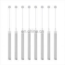 White Black Golden Adjustable Home Kitchen Dining Room Lighting Nordic LED Hanging Long Tube Pendant Lights thumbnail-3