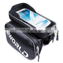 Waterproof Bicycle Phone Mount Bag Unisex Cycling Top Tube Frame Bag thumbnail-3
