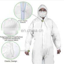 Wholesale Disposable Hazmat Suit Sms Ppe Set Disposable Suit Isolation Gown Coveralls thumbnail-4
