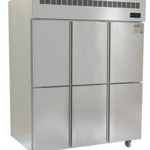 Luxurious Ventilated Adjustable Shelves 6 Doors Commercial Refrigerators